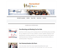 Tablet Screenshot of homeschoolroster.com